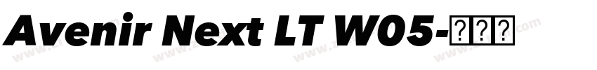 Avenir Next LT W05字体转换